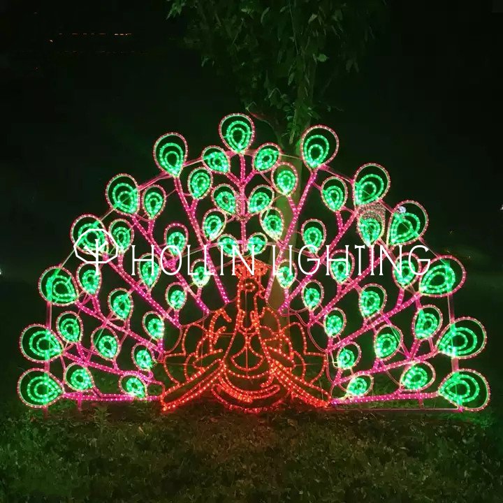 Cutsomized LED Animal Motif Peacock Flashing Rope Lights Christmas  Decorations - China Christmas Decorations, Animal Motif